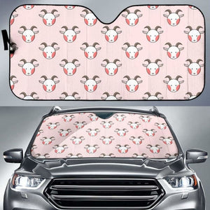 Cute Goat Pattern Car Auto Sun Shades 182102 - YourCarButBetter