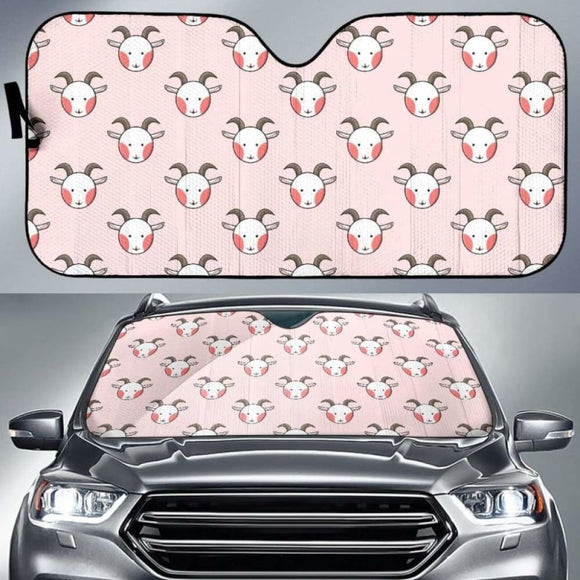 Cute Goat Pattern Car Auto Sun Shades 182102 - YourCarButBetter