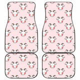 Cute Goat Pattern Front And Back Car Mats 153908 - YourCarButBetter