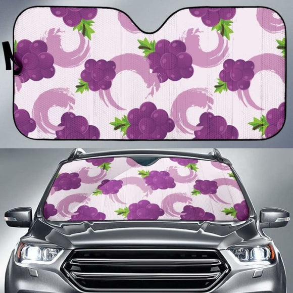 Cute Grape Pattern Car Auto Sun Shades 182102 - YourCarButBetter