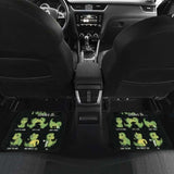 Cute Green T-Rex Dinosaur Carfloor Mats 154813 - YourCarButBetter