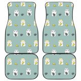 Cute Hamster Cheese Pattern Front And Back Car Mats 181703 - YourCarButBetter