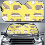 Cute Hamster Pattern Car Auto Sun Shades 085424 - YourCarButBetter