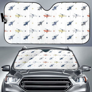 Cute Helicopter Star Pattern Car Auto Sun Shades 550317 - YourCarButBetter