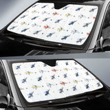 Cute Helicopter Star Pattern Car Auto Sun Shades 550317 - YourCarButBetter