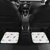 Cute Helicopter Star Pattern Front And Back Car Mats 174914 - YourCarButBetter
