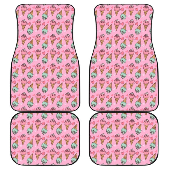 Cute Ice Cream Pattern Car Floor Mats 211703 - YourCarButBetter