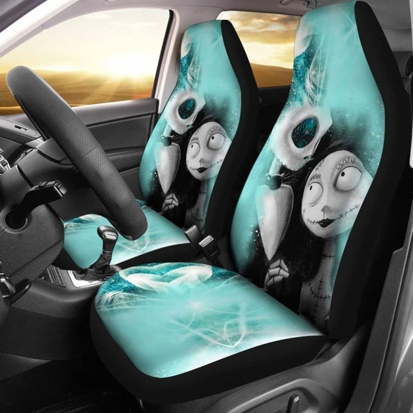 Cute Jack Skellington & Sally Car Seat Covers For Nightmare Fan 101819 - YourCarButBetter