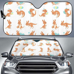 Cute Kangaroo Pattern Car Auto Sun Shades 182102 - YourCarButBetter