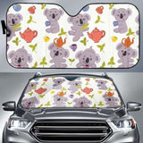 Cute Koalas Teapots Tea Car Auto Sun Shades 182102 - YourCarButBetter