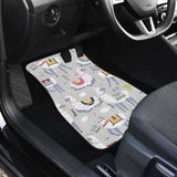 Cute Llama Alpaca Pattern Front And Back Car Mats 194013 - YourCarButBetter