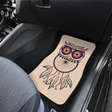 Cute Native American Owl Dreamcatcher Pink Themed Car Floor Mats 210301 - YourCarButBetter