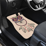 Cute Native American Owl Dreamcatcher Pink Themed Car Floor Mats 210301 - YourCarButBetter