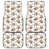 Cute Native American Sloth Amazing Gift Car Floor Mats 210906 - YourCarButBetter