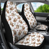 Cute Native American Sloth Amazing Gift Car Seat Covers 210906 - YourCarButBetter