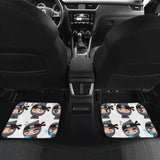 Cute Ninja Design Pattern Front And Back Car Mats 153908 - YourCarButBetter