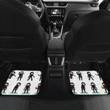 Cute Ninja Katana Sword Pattern Front And Back Car Mats 153908 - YourCarButBetter