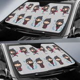 Cute Ninja Pattern Car Auto Sun Shades 102507 - YourCarButBetter