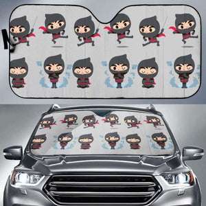 Cute Ninja Pattern Car Auto Sun Shades 102507 - YourCarButBetter