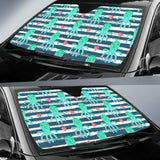 Cute Octopuses Heart Striped Background Car Auto Sun Shades 460402 - YourCarButBetter