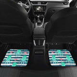 Cute Octopuses Heart Striped Background Front And Back Car Mats 174914 - YourCarButBetter