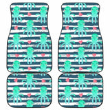 Cute Octopuses Heart Striped Background Front And Back Car Mats 174914 - YourCarButBetter