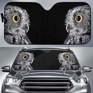 Cute Owl Eye Auto Sun Shade 07 172609 - YourCarButBetter