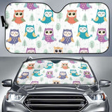 Cute Owl Pattern Car Auto Sun Shades 172609 - YourCarButBetter