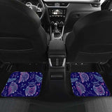 Cute Owls Pattern Boho Style Ornament Front And Back Car Mats 201216 - YourCarButBetter