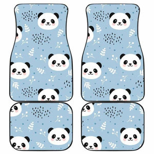 Cute Panda Pattern Front And Back Car Mats 091706 - YourCarButBetter