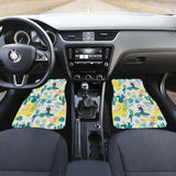 Cute Parrot Toucan Flamingo Cactus Exotic Leaves Pattern Front And Back Car Mats 201010 - YourCarButBetter