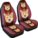 Cute Pembroke Welsh Corgi Dog Print Car Seat Covers 211205 - YourCarButBetter