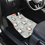 Cute Penguin Christmas Pattern Front And Back Car Mats 160830 - YourCarButBetter