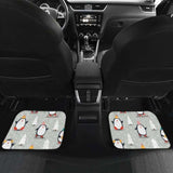 Cute Penguin Christmas Pattern Front And Back Car Mats 160830 - YourCarButBetter