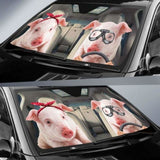 Cute Pig Auto Sun Shades 102507 - YourCarButBetter