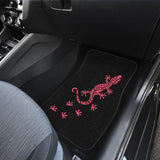 Cute Pink Lizard Paw Print Car Floor Mats 211706 - YourCarButBetter