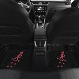 Cute Pink Lizard Paw Print Car Floor Mats 211706 - YourCarButBetter