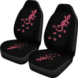 Cute Pink Lizard Paw Print Car Seat Covers 211706 - YourCarButBetter