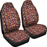 Cute Purple Mushroom Printed Car Seat Covers 211706 - YourCarButBetter