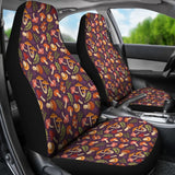 Cute Purple Mushroom Printed Car Seat Covers 211706 - YourCarButBetter