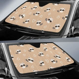 Cute Raccoon Heart Pattern Car Auto Sun Shades 182102 - YourCarButBetter