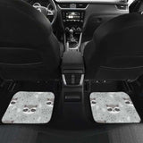 Cute Raccoons Leaves Dot Front And Back Car Mats 174510 - YourCarButBetter