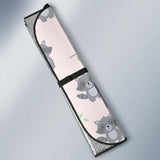 Cute Raccoons Leaves Pattern Car Auto Sun Shades 182102 - YourCarButBetter