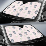 Cute Raccoons Leaves Pattern Car Auto Sun Shades 182102 - YourCarButBetter