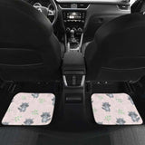 Cute Raccoons Leaves Pattern Front And Back Car Mats 174510 - YourCarButBetter