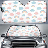 Cute Rainbow Clound Pattern Car Auto Sun Shades 460402 - YourCarButBetter