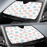 Cute Rainbow Clound Pattern Car Auto Sun Shades 460402 - YourCarButBetter