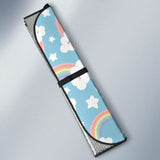 Cute Rainbow Clound Star Pattern Blue Background Car Auto Sun Shades 550317 - YourCarButBetter