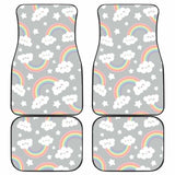 Cute Rainbow Clound Star Pattern Front And Back Car Mats 174914 - YourCarButBetter