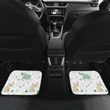 Cute Rhino Pattern Front And Back Car Mats 163730 - YourCarButBetter